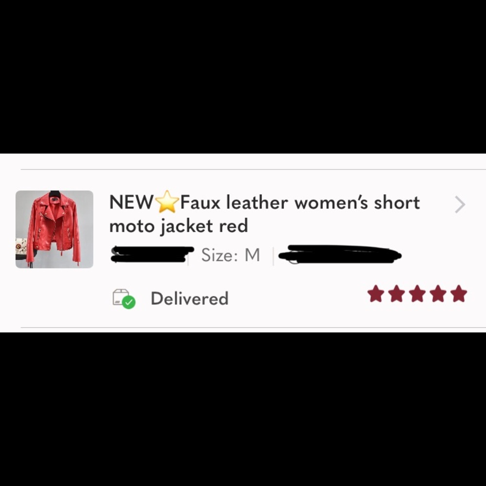 ☘️SALE☘️Vegan leather women’s short moto jacket - Picture 7 of 12